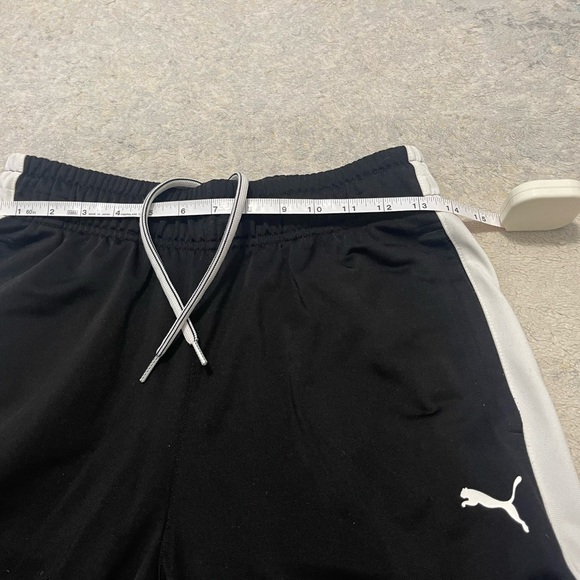 Used Men’s Size Small (29” X30”) Puma Drawstring Contrast Pants In Black/White - Picture 13 of 14